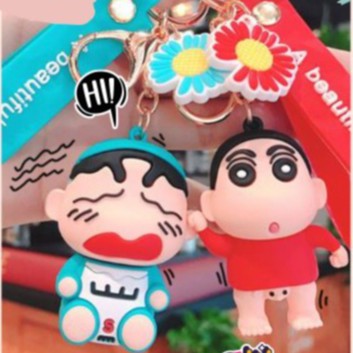 Móc khóa có chuông hoạt dình dễ thương, may mắn