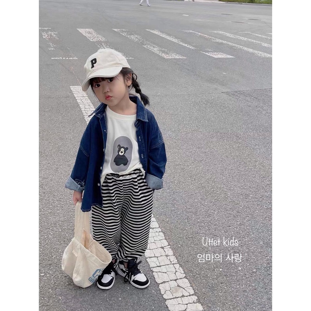QUẦN JOGGER SỌC DÀNH CHO BÉ GÁI VÀ BÉ TRAI FORM CHUẨN LÊN FORM RẤT ĐẸP 6207