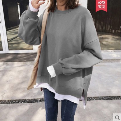 áo nỉ ulzzang đẹp dài tay áo thu đông dáng rộng nỉ bông đỏ gạch | BigBuy360 - bigbuy360.vn