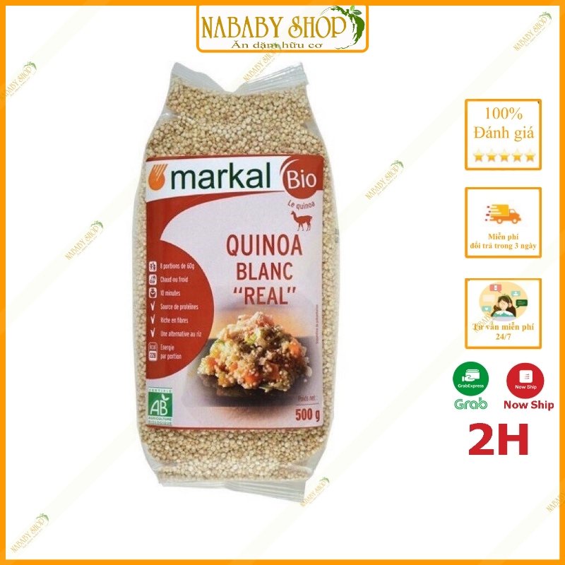 Hạt diêm mạch, Qui noa MARKAL hữu cơ 3 màu dùng chế biến món ăn dặm cho Bé