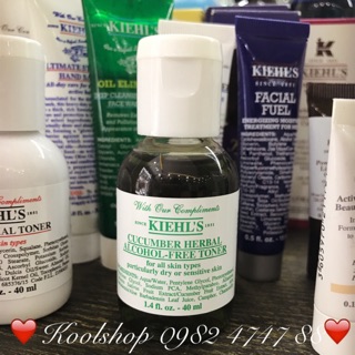 Mini 40ml nước hoa hồng Cucumber herbal alcohol-free toner