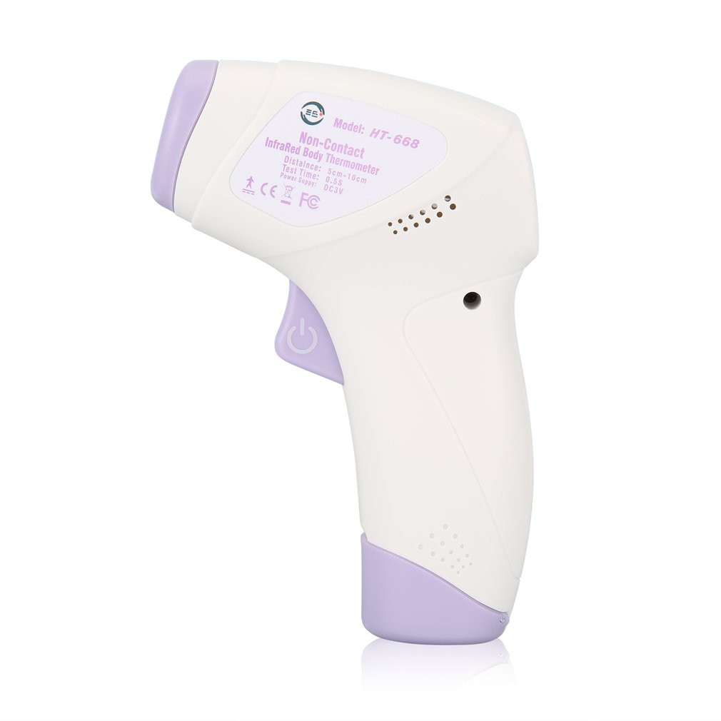 Nhiệt kế hồng ngoại chất liệu nhựa màn hình hiển thị đo nhiệt độ qua trán không tiếp xúc