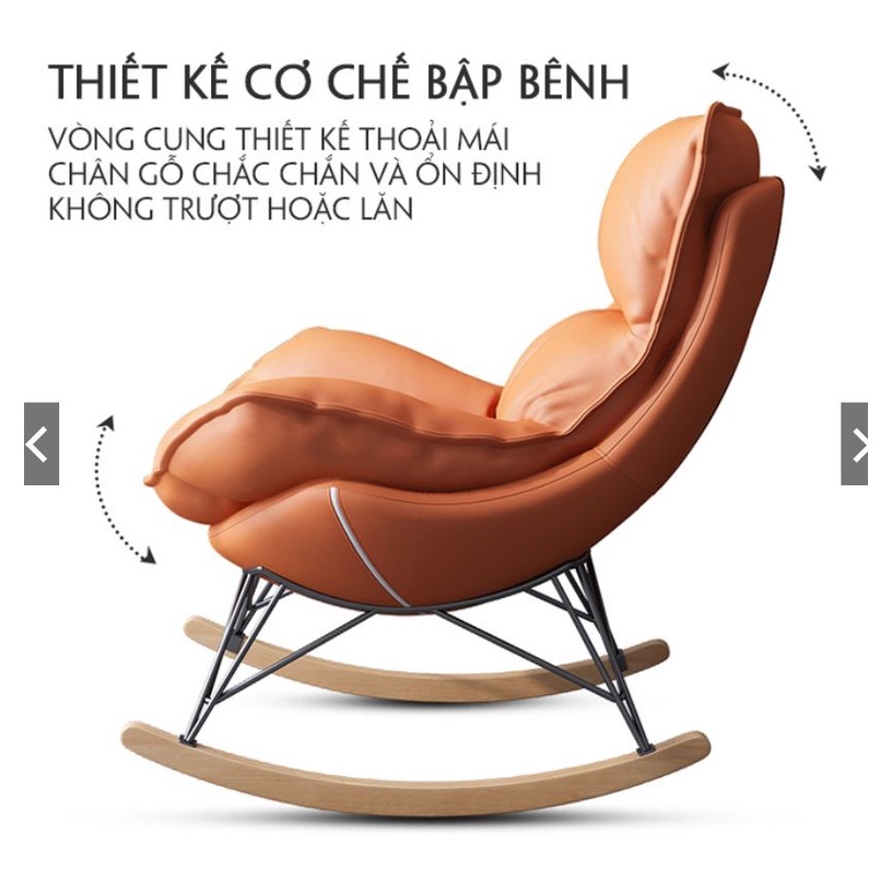 Ghế Sofa Bập Bênh Thư Giãn, Sofa Lười Đơn Cao Cấp Đa Năng Bảo Hành 5 Năm