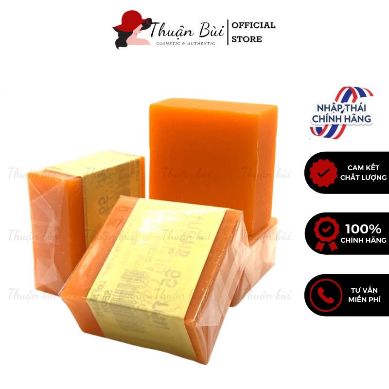 Xà Phòng Cam Nghệ Thái Lan Xà Phòng Galong Trắng Da Giảm Mụn Thâm Orange Soap 65gr