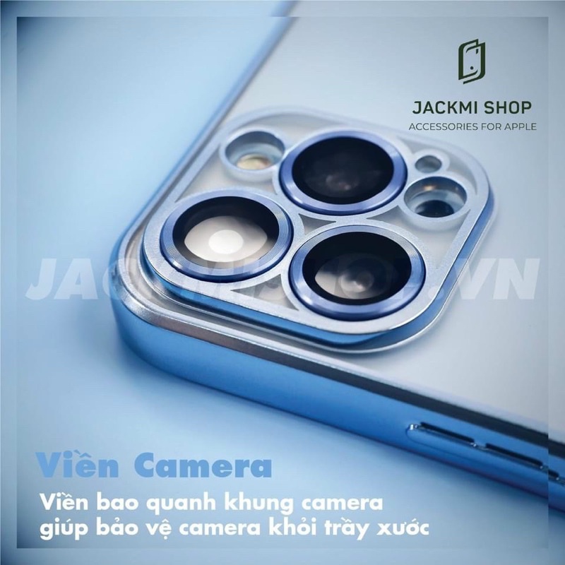Ốp Lưng Likgus Nhám iPhone 13, 13 Pro, 13 Pro Max viền màu xanh chuẩn màu máy bảo vệ cụm camera