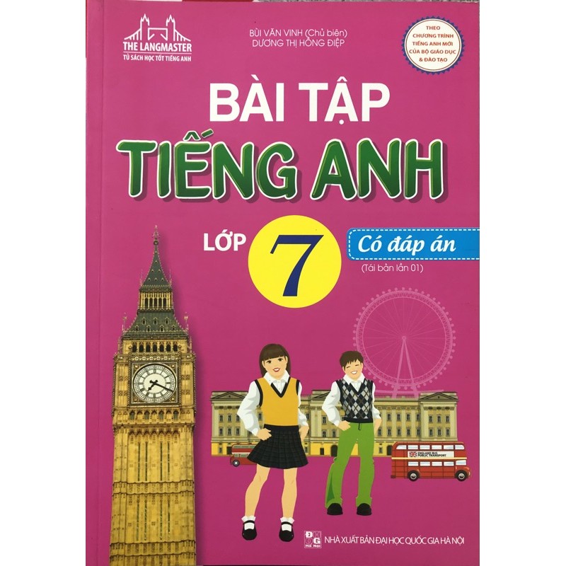 Sách - Bài tập tiếng anh lớp 7 (Có đáp án)