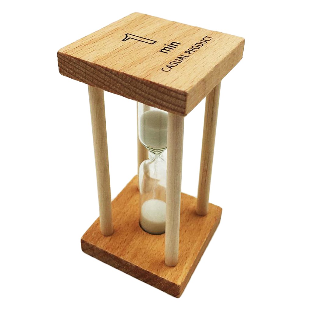 Đồng hồ cát khung gỗ 1 phút