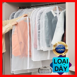 Combo 2 Túi Bọc Quần Áo,Túi Treo Quần Áo Chống Bụi Bẩn Có Dây Kéo