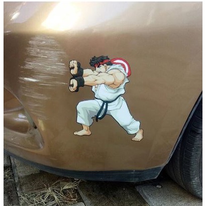 (Nhiều kích thước) Sticker miếng dán vết xước nhân vật hoạt hình anime thổi bay vết xước