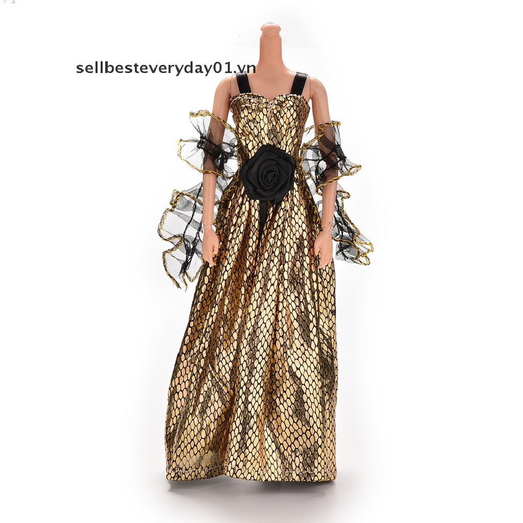 Trang phục đầm thời trang cho búp bê barbie