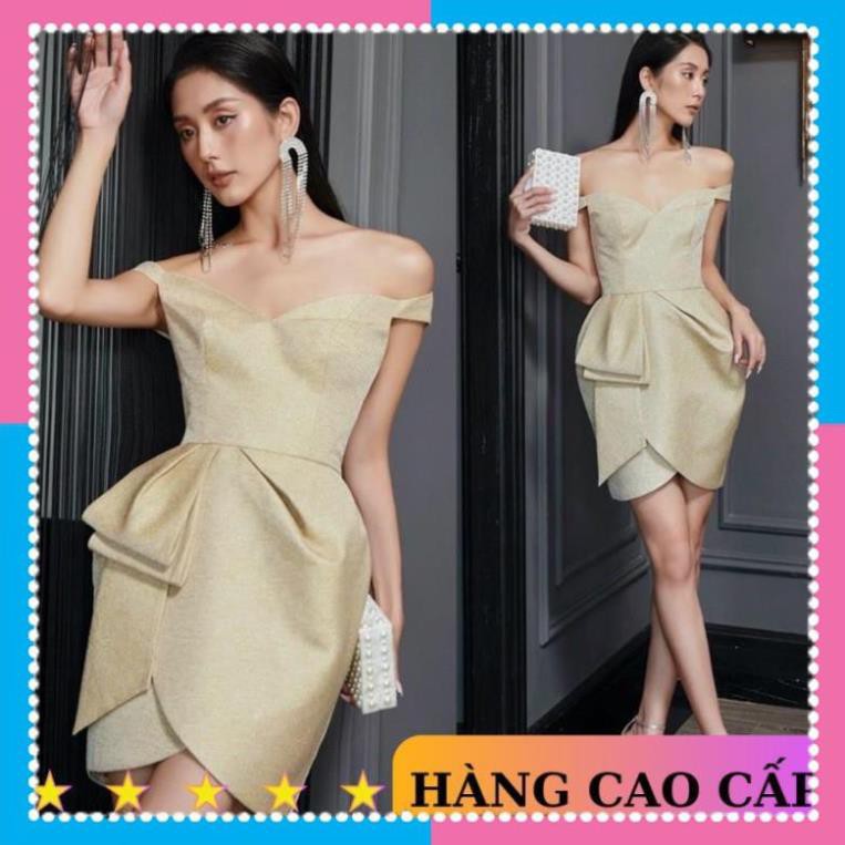 [SẢN PHẨM CHẤT LƯỢNG] Đầm ôm body đầm dáng ôm trễ vai eo nơ cách điệu quyến rũ - MN88 | BigBuy360 - bigbuy360.vn