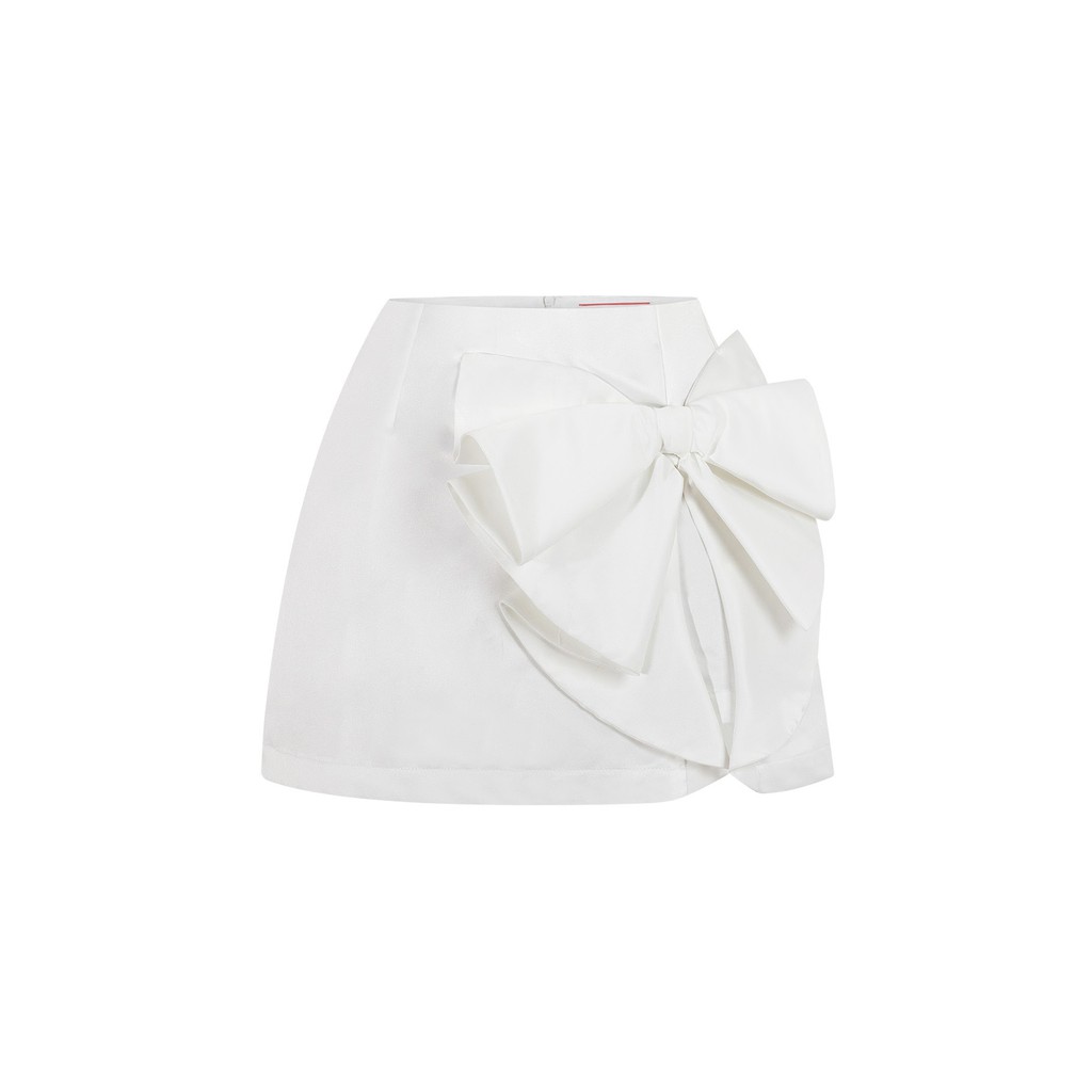 Chân váy nơ trắng tingoan DIXIE SKIRT/WH (có quần trong)