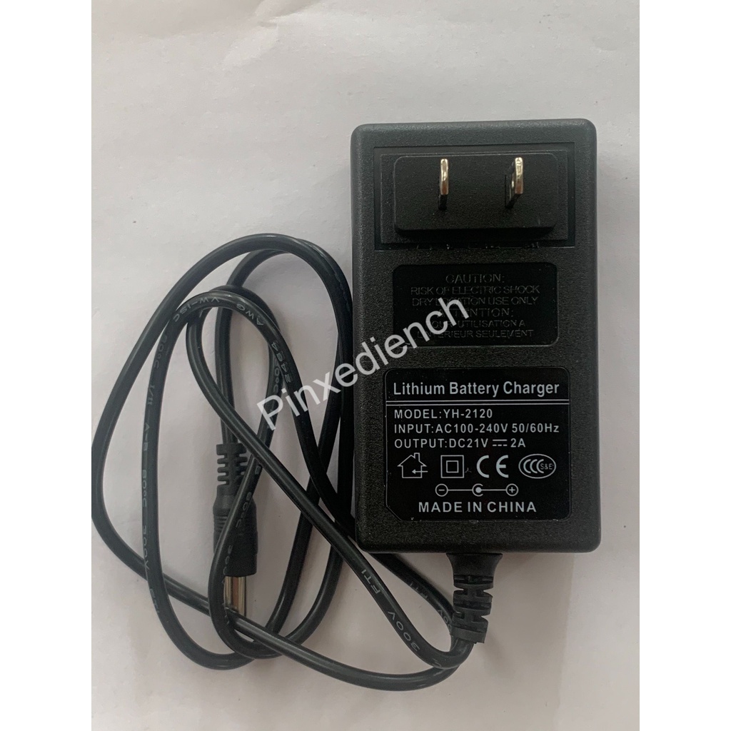 Sạc 5s 21v 2a, chuyên sạc pin Li-ion 18V, có đèn báo đầy