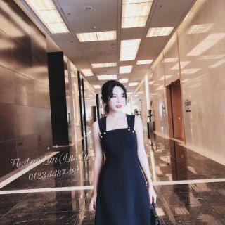 Đầm xòe 2 dây xinh