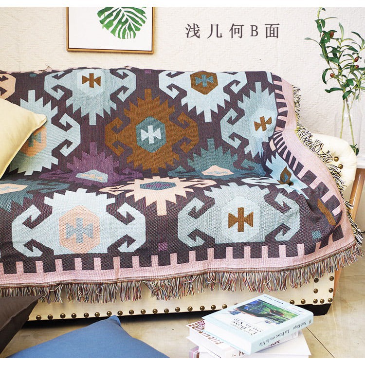 Thảm Thổ Cẩm, Thảm Vintage trải sofa, bàn ăn trang trí TTC-10