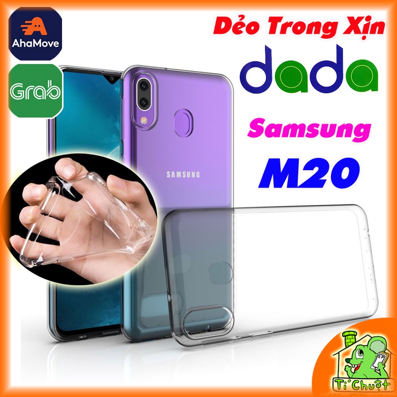 [Ảnh Thật] Ốp lưng Samsung M20 Dada Dẻo Trong Suốt