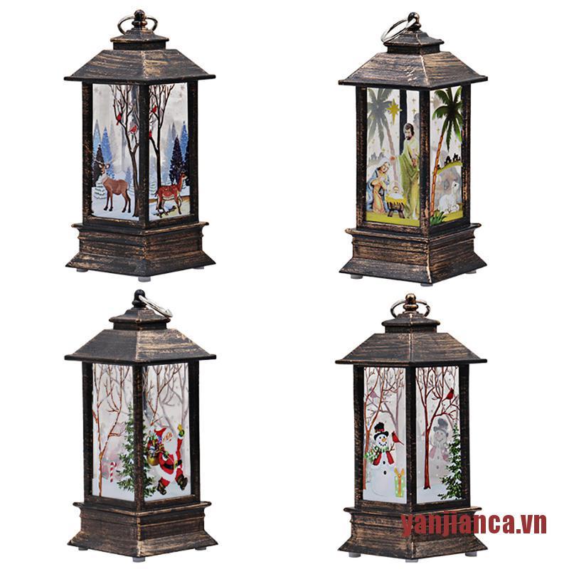 Đèn LED Treo Trang Trí Giáng Sinh Hình Ông Già Noel Tuần Lộc