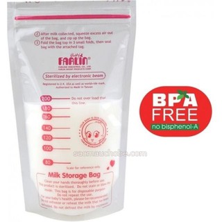 Túi trữ sữa Farlin không có BPA (200ml) BP-869.2