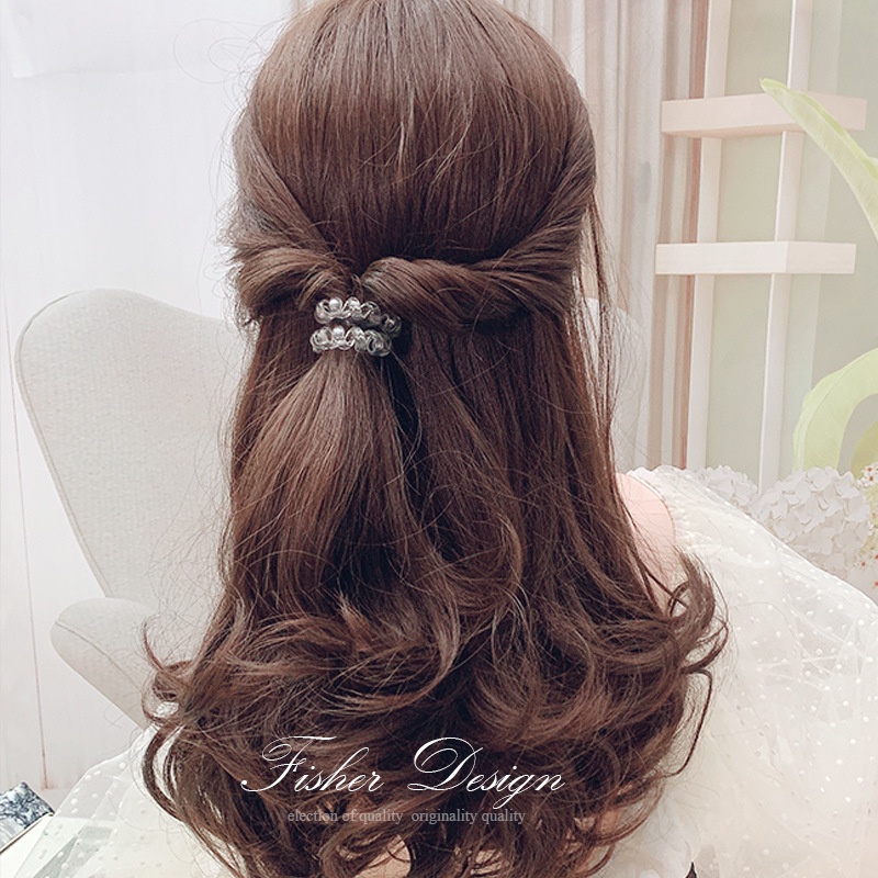 Dây thun cột tóc lò xo đơn giản thời trang nữ giá rẻ CT05