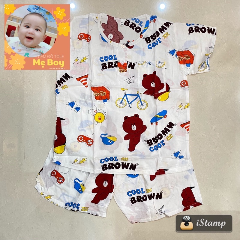 Combo 3 bộ đồ tole bé trai 18-20kg 155k