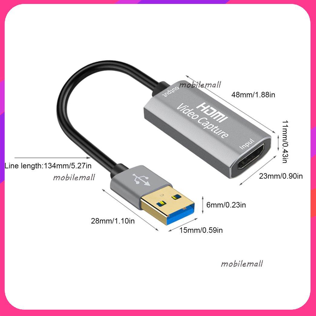 Card Ghi Hình HDMI USB 3.0 ET-W17 Hỗ Trợ Ghi Hình 1080P 60fps 4K Cho Điện Thoại/Camera/PS4/ XBOX/Máy Tính