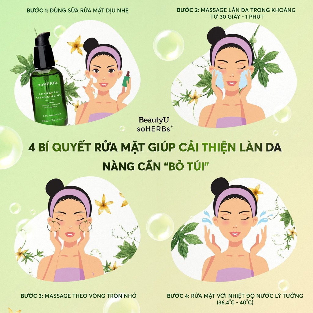 Sữa Rửa Mặt Dạng Gel Tinh Chất Khổ Qua Cho Da Dầu Mụn , Nhạy Cảm Soherbs 80ml Giảm Mụn Mờ Thâm , Cấp Ẩm Làm Sạch Da | BigBuy360 - bigbuy360.vn