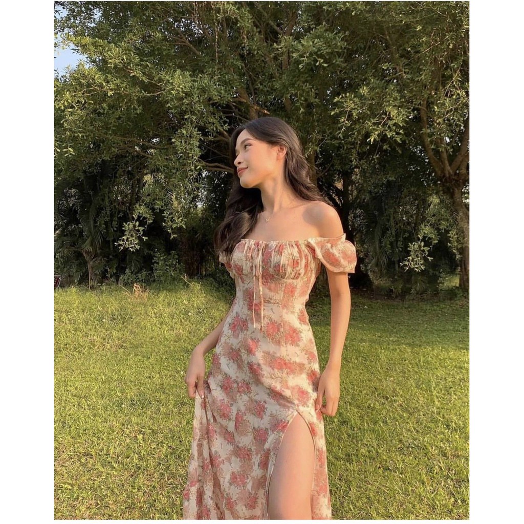 Đầm xòe nữ, đầm hoa nhí vintage, kiểu dáng nữ tính, thời trang, hàng may đẹp, kỹ, phom dưới 54kg- tùy chiều cao | BigBuy360 - bigbuy360.vn