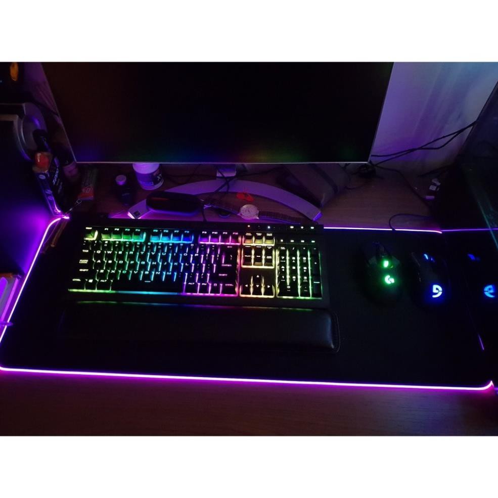 (CÓ SẴN) Bàn Di Chuột RGB, Lót Chuột Pad RGB Size Lớn 80x30cmx4mm