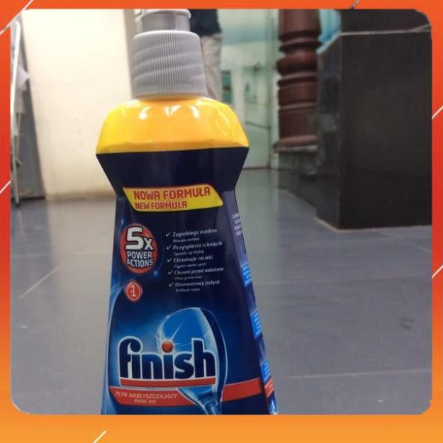 Nước làm bóng chén bát Finish 400ml - Trợ xả dành cho máy rửa chén bát