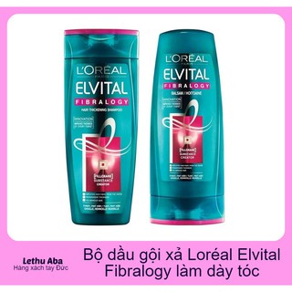 Cặp dầu gội xả Loreal Elvital fibralogy làm dày tóc