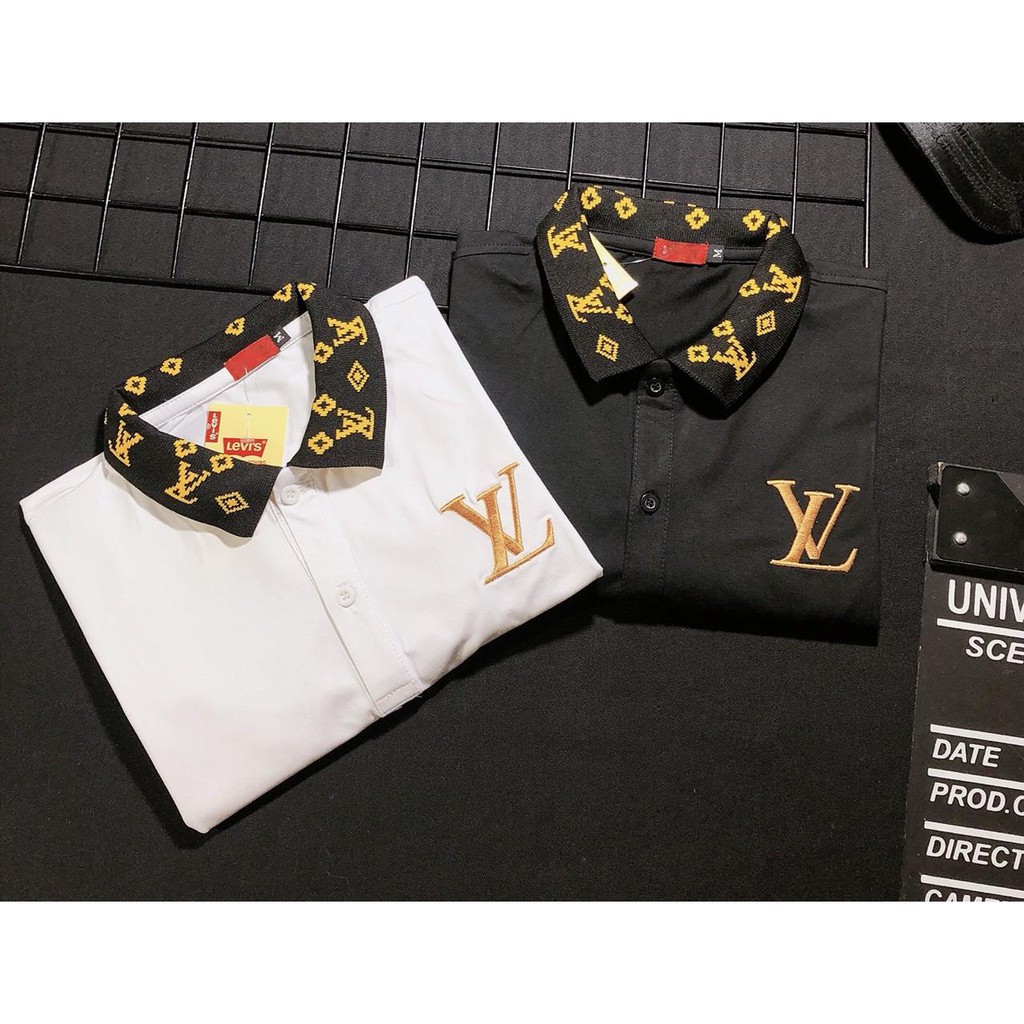 Áo thun nam ngắn tay cổ polo thêu logo hiệu nổi vải cotton mịn co giãn bốn chiều cao cấp