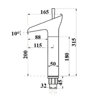 vòi lavabo cổ điển thác nước EV-3003