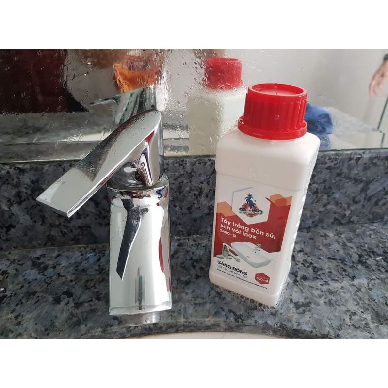 Tẩy trắng bồn sứ, sen vòi inox lâu năm