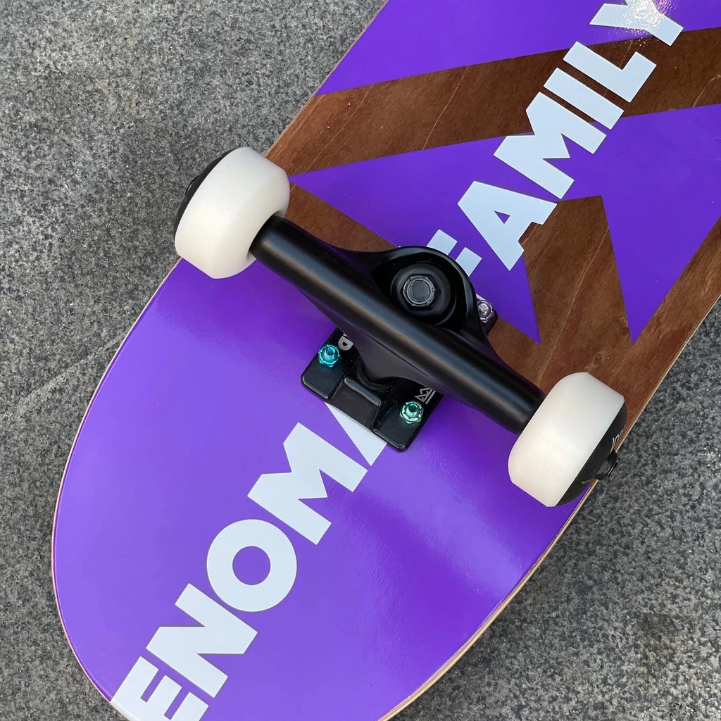 Ván Trượt Skateboard NOMAD COMPLETE WOOD HASHTAG PURPLE 8.0