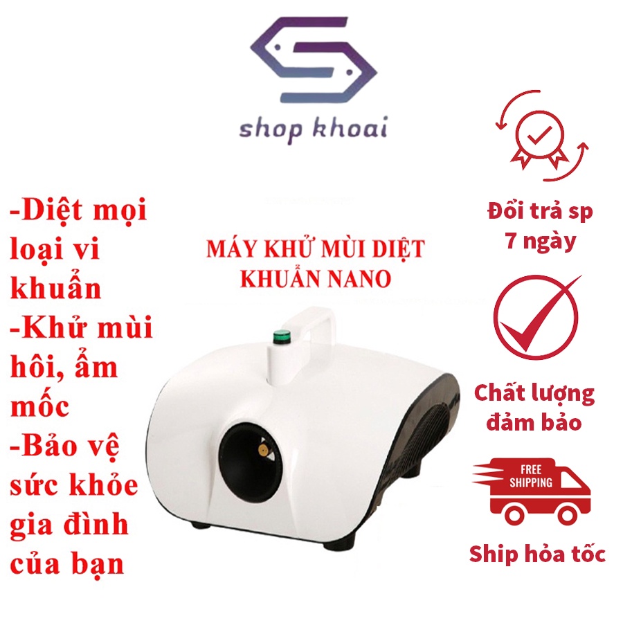 Máy Khử Mùi NANOMAX /NANO Chính Hãng - Khử Khuẩn, Khử Mùi Công Nghệ Nano - Phun Sương Ô Tô, Nhà Cửa, Phòng Kín -BH 1 Năm