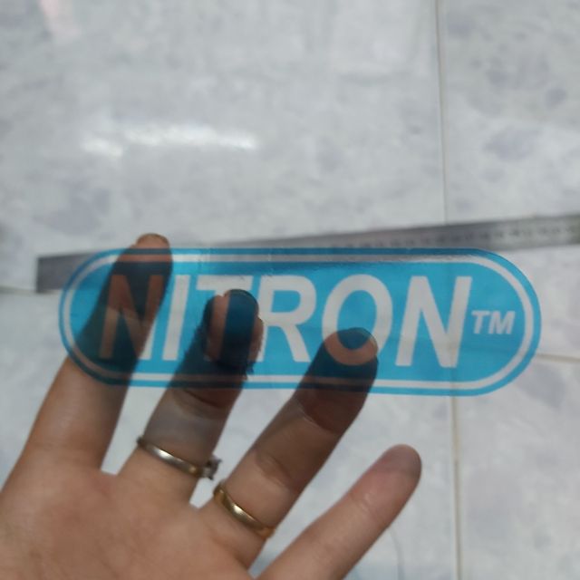 Tem Decal Sticker Trong Suốt Nitron Xanh Dán Xe,.... Giá Rẻ