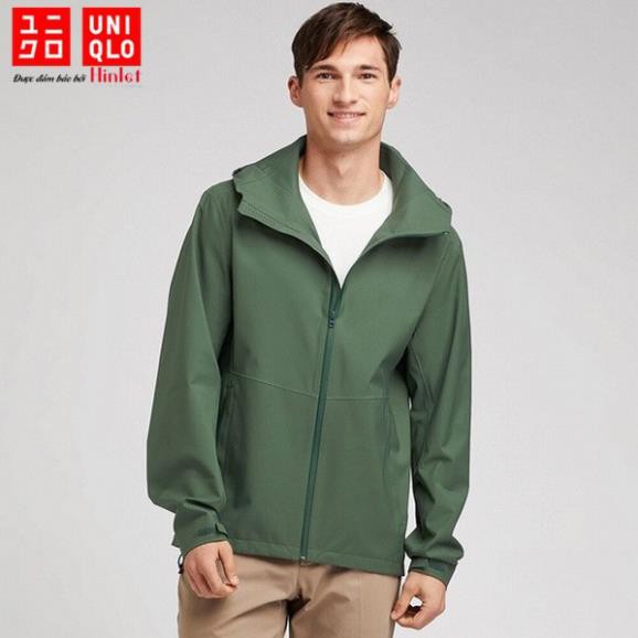 Áo khoác nam Uniqlo BlockTech 413977 cản gió chống nắng mưa  ྆