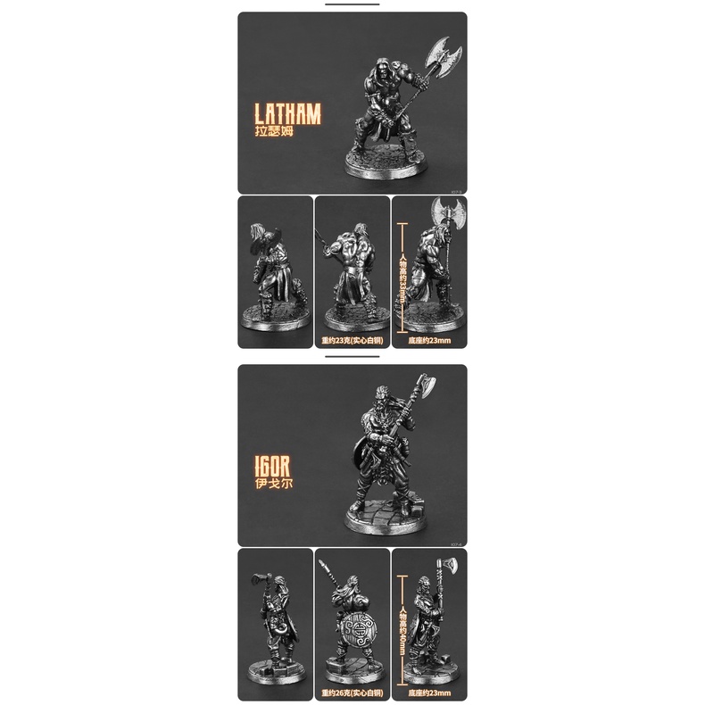 Mô Hình Chiến Binh Viking Cổ Đại Bằng Kim Loại Thủ Công Trang Trí Bàn Trang Sức Cho Bé Trai Hàng Có Sẵn