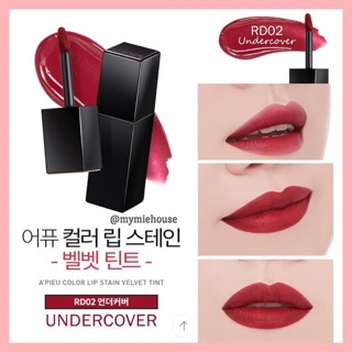SON KEM LÌ A'PIEU COLOR LIP STAIN VELVET TINT MÀU ĐỎ MẬN SIÊU ĐẸP - RD02