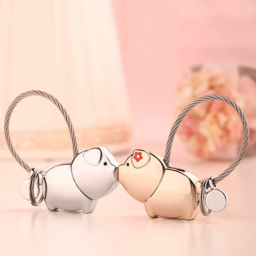 Móc khóa hình heo con dễ thương xinh xắn