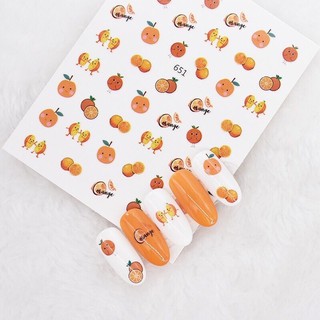 sticker dán móng hoa quả