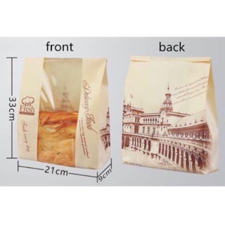 10 Túi bánh mỳ hoa cúc Ngang 33*21*9cm