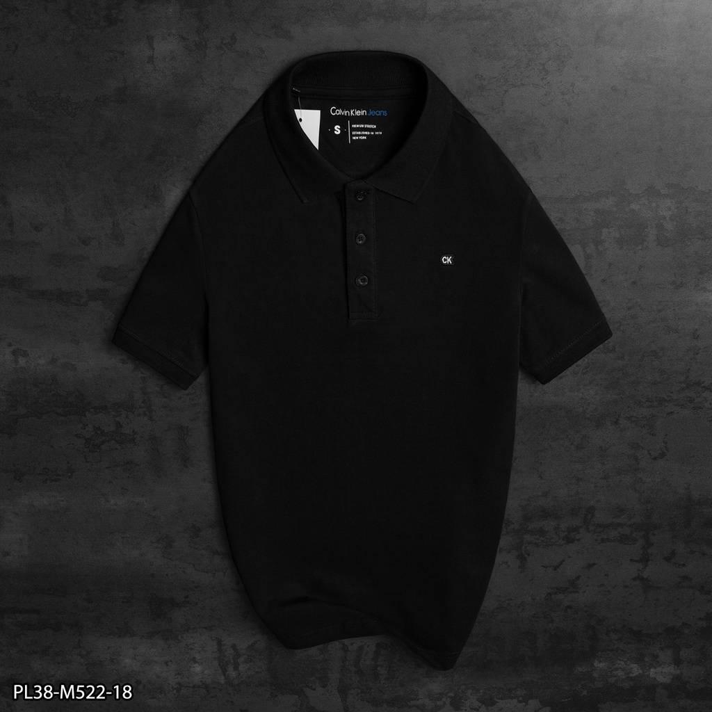 Áo thun Polo Nam CK thêu logo nhỏ ngực áo  - PL38- VNXK- 6 MÀU