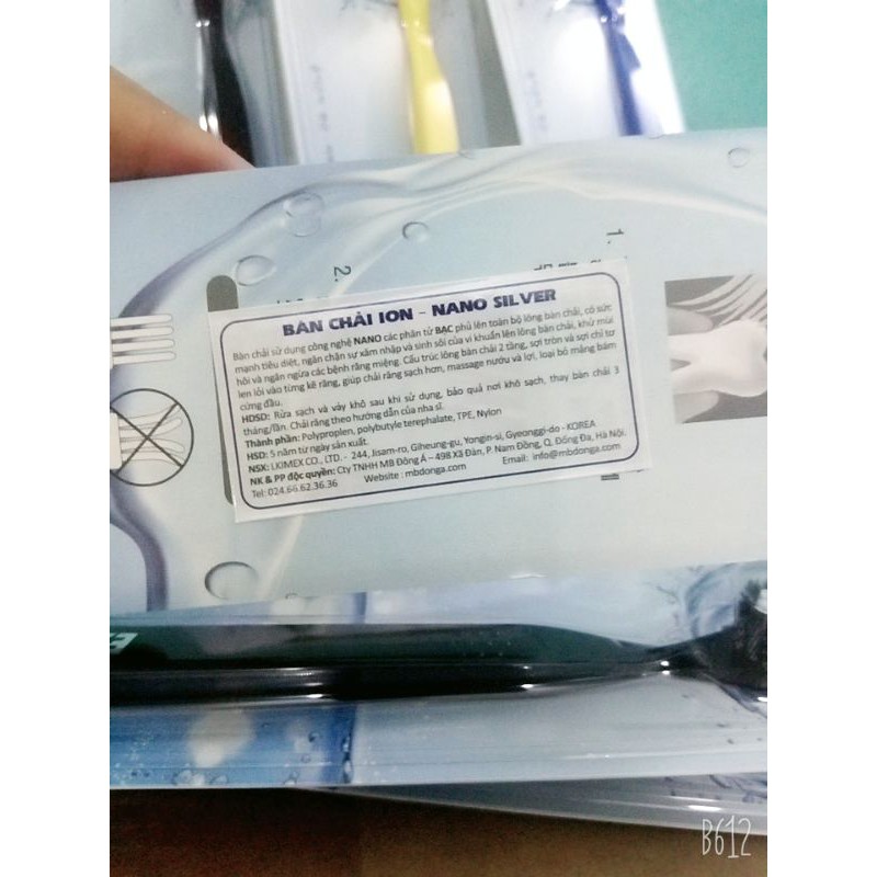 Bàn Chải Hàn Quốc ⚡ION NANO SILVER⚡lông xoắn kép