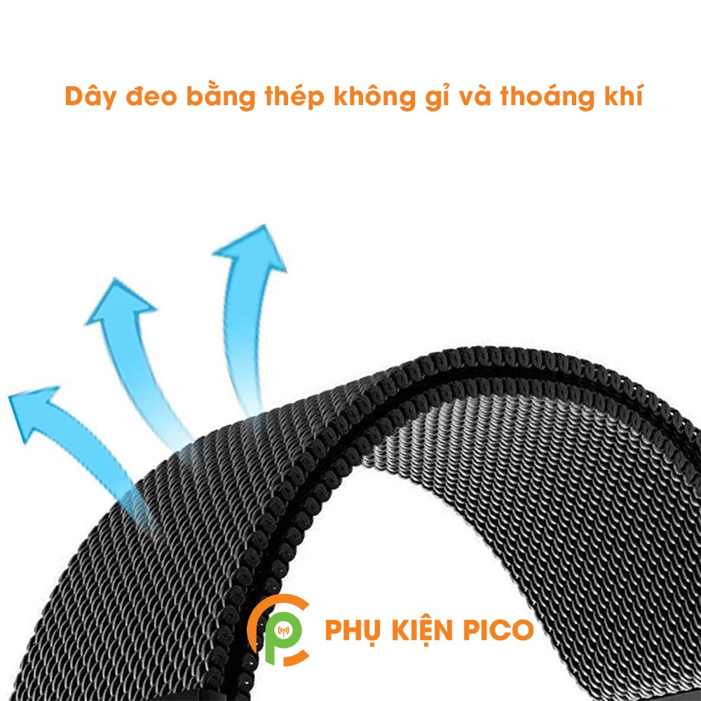 Dây Đồng Hồ Samsung Watch Active 2 Bản 40/44mm Dây Đeo Bằng Thép Không Gỉ Milanese Loop Có Khóa Nam Châm