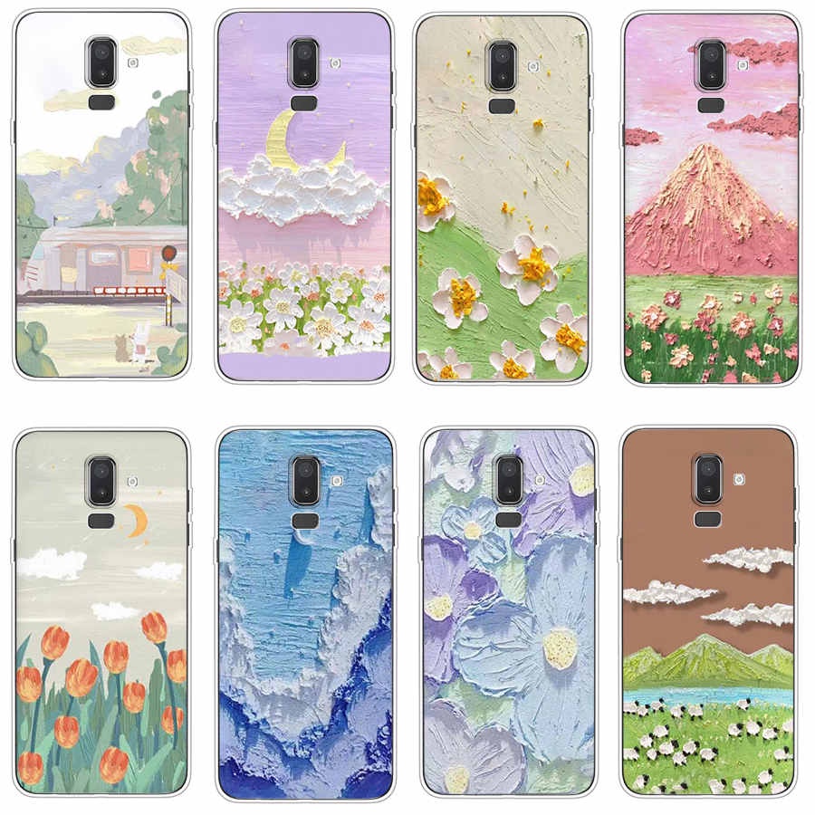 Ốp Điện Thoại TPU Dẻo In Họa Tiết Độc Đáo Thời Trang Cho Samsung Galaxy j7 pro j5 2017 J8 2018 A01