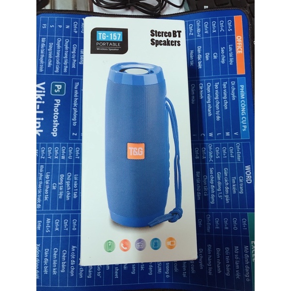 Loa Bluetooth TG 157 Loa Bluetooth Mini Không Dây có Đèn Led Theo Âm Nhạc, Âm Thanh Sống Động, Pin Cực Khoẻ Thiết Kế Mới