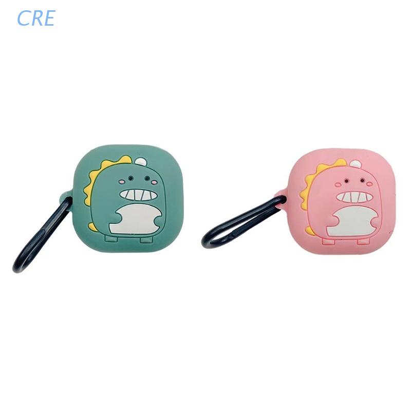 Vỏ Bảo Vệ Hộp Sạc Tai Nghe S-Amsung Galaxy-Buds Pro / Live Bằng Silicon Chống Bụi Hình Khủng Long Dễ Thương