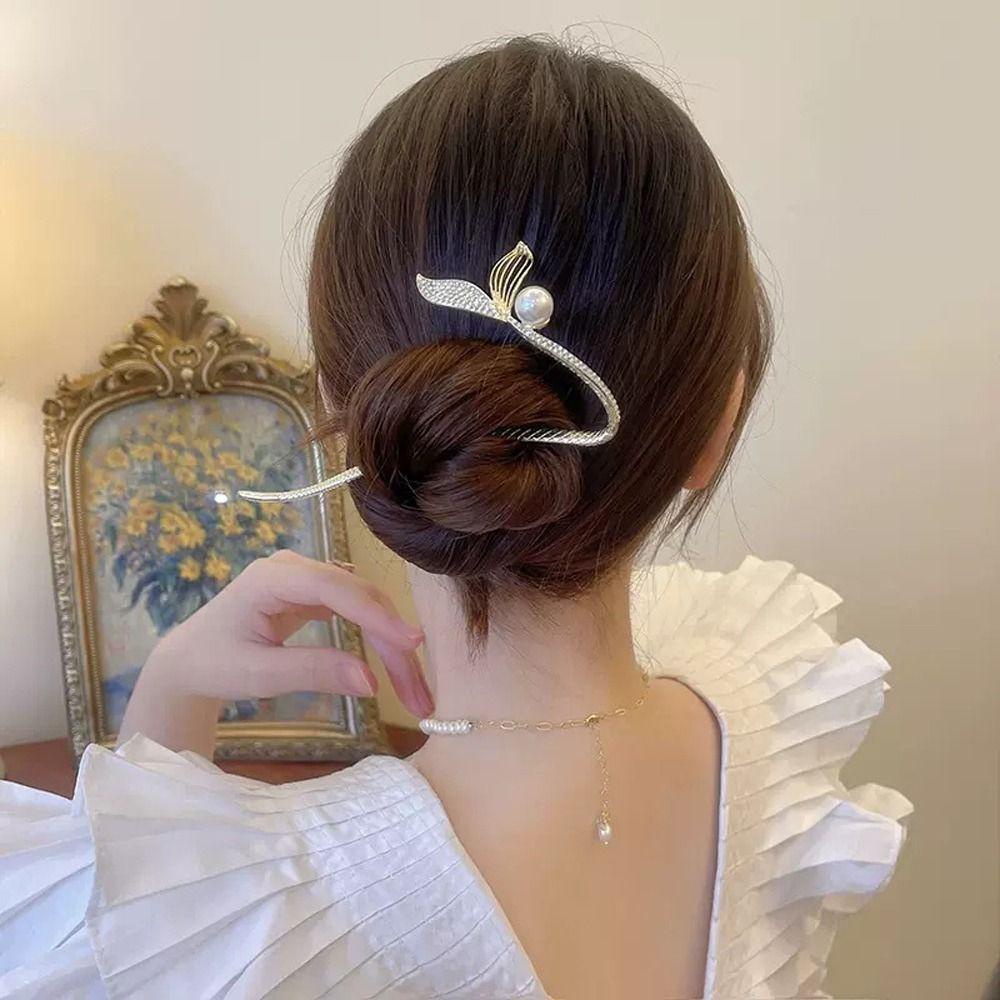 Trâm Cài Tóc Phong Cách Vintage Sang Trọng Cho Nữ|Băng Đô Cài Tóc Bằng Hợp Kim Thời Trang