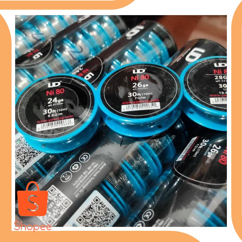 Cuộn Dây Nichrome 24 Ga Và 26 - Ni80 Ud 30ft Awg 24awg 26awg